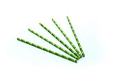 Rietje papier Bamboo-look 20cm. 200x