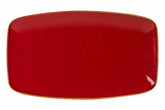 RED RECTANGULAR PLATTER 31X18CM