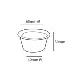 Sauscup suikerriet wit 60ml/60ø 2000st