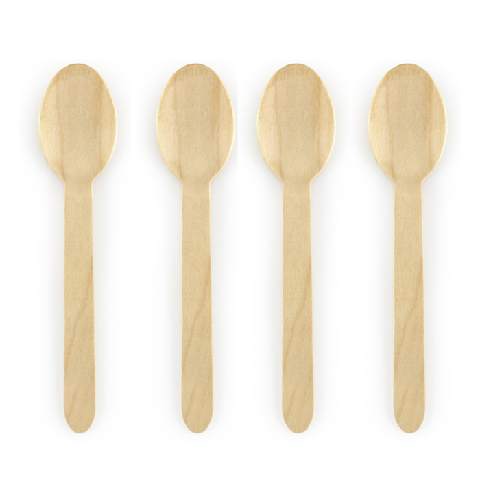 Lepel hout 160mm 100st
