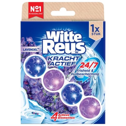 Witte reus toiletblok Lavendel