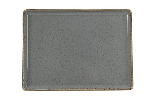 DARK GREY RECTANGULAR PLATTER 35X25CM