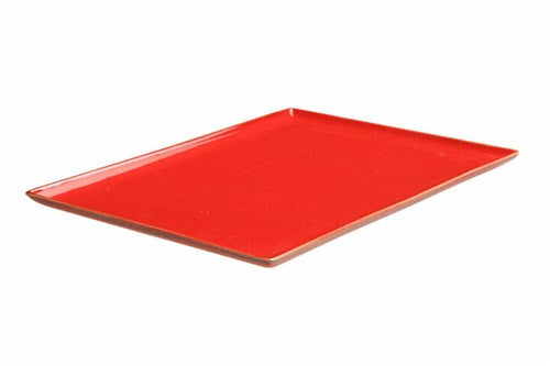 RED RECTANGULAR PLATTER 35X25CM