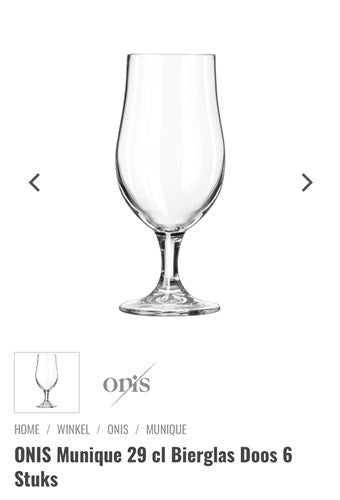 Onis Munique beer 29CL - tapmaat 25CL