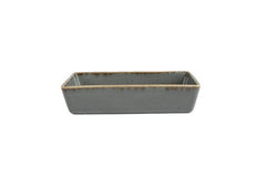 DARK GREY RECTANGULAR SALAD PLATE 13C