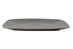 DARK GREY OVAL PLATE 27CM