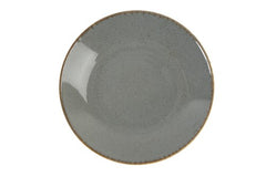 DARK GREY COUS COUS PLATE 26CM