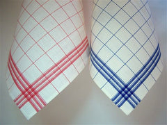 Glazendoek blauw Halflinnen 70x70 12st