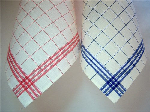 Glazendoek Rood Halflinnen 70x70 12st