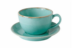 TURQUOISE BOWL SHAPE CUP 34CL