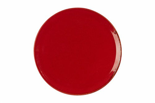 RED PIZZA PLATE 25 CM