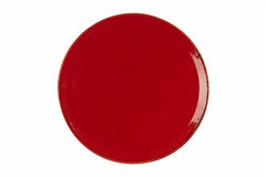 RED PIZZA PLATE 25 CM