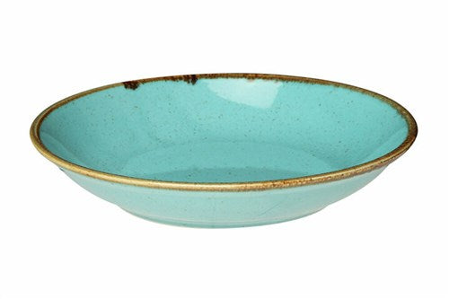 TURQUOISE COUS COUS PLATE 26CM