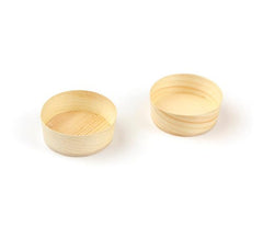 Bakje hout rond 3cl, (ds12) 50st