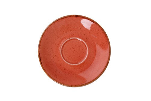 ORANGE SAUCER FOR COFFEE CUP 12CM