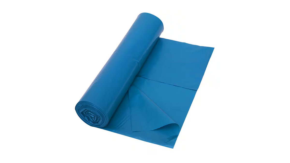 Afvalzak LDPE 65/25x140 T70 blauw 10x10st