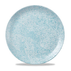 Med Tiles Aquamarine Evolve Coupe Plate 11.25