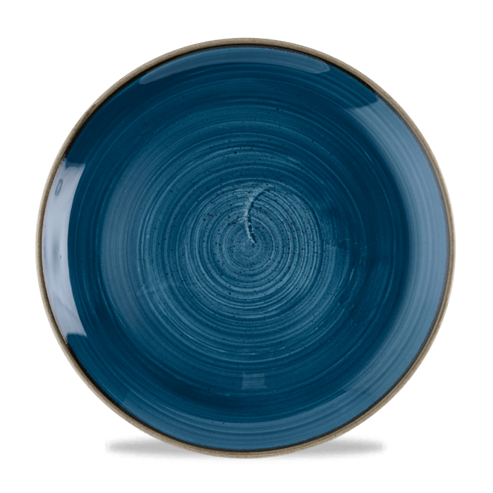 Stonecast Java Blue Evolve Coupe Plate 11.25" Box 12